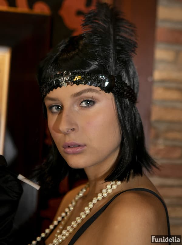 Funidelia | Charleston -asu naisille ▶ 20-luvun, Kabaree, Gangster, Vuosikymmenet - Musta