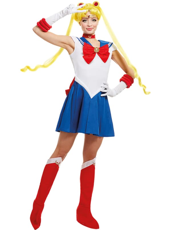 Funidelia | Sailor Moon Maskeraddräkt OFFICIELLA för dam ▶ Anime, Cosplay, Usagi Tsukino, Tecknad - Blå M