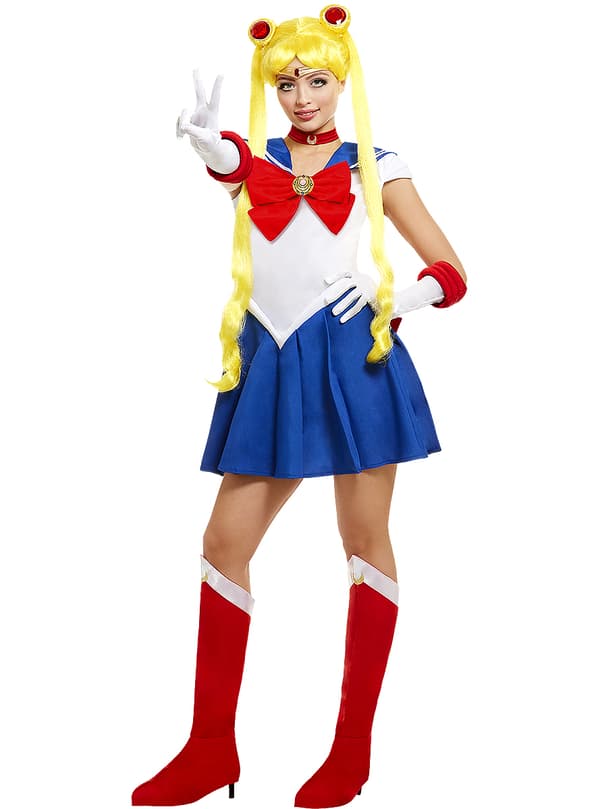 Funidelia | Sailor Moon kostyme OFFISIELL til dame ▶ Anime, Cosplay, Usagi Tsukino, Tegneserie - Blå
