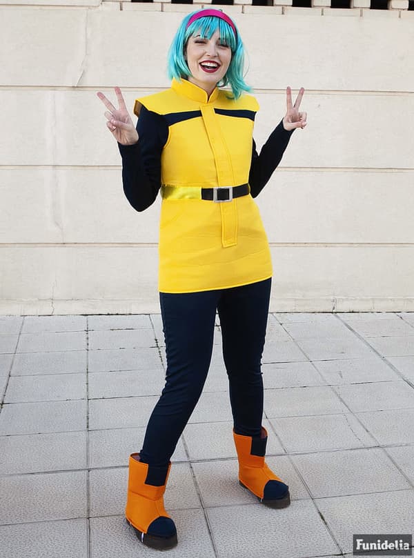 Funidelia | Bulma Maskeraddräkt - Dragon Ball OFFICIELLA för dam ▶ Manga, Saiyan, Tecknad - Gul
