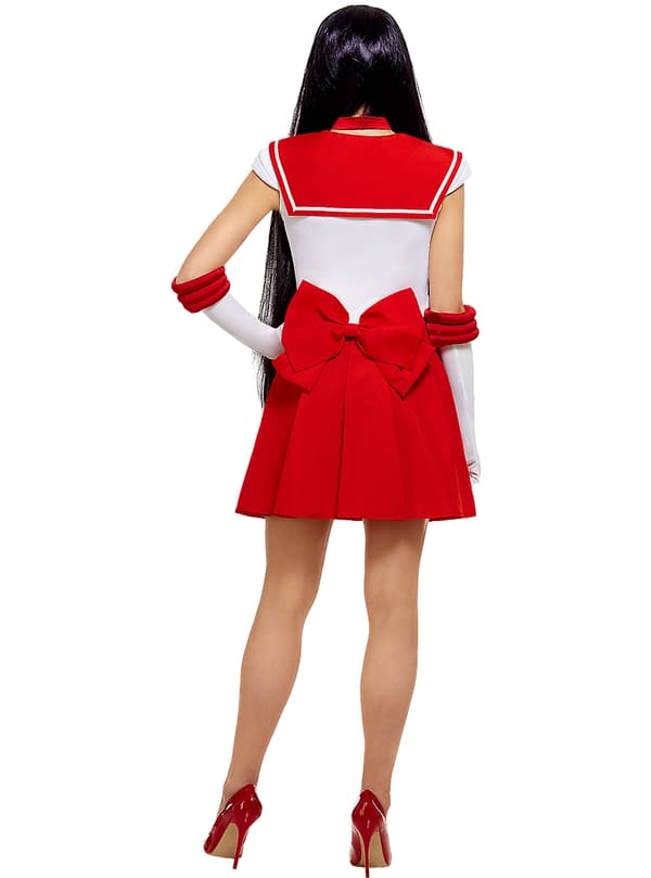 Funidelia | Sailor Mars-asu - Sailor Moon VIRALLINEN naisille ▶ Anime, Cosplay, Usagi Tsukino, Piirretty - Punainen