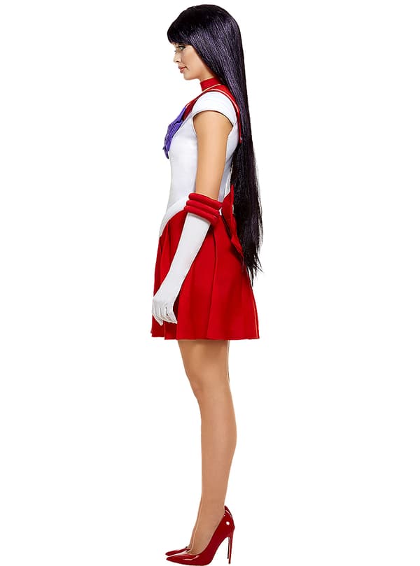 Funidelia | Sailor Mars-asu - Sailor Moon VIRALLINEN naisille ▶ Anime, Cosplay, Usagi Tsukino, Piirretty - Punainen