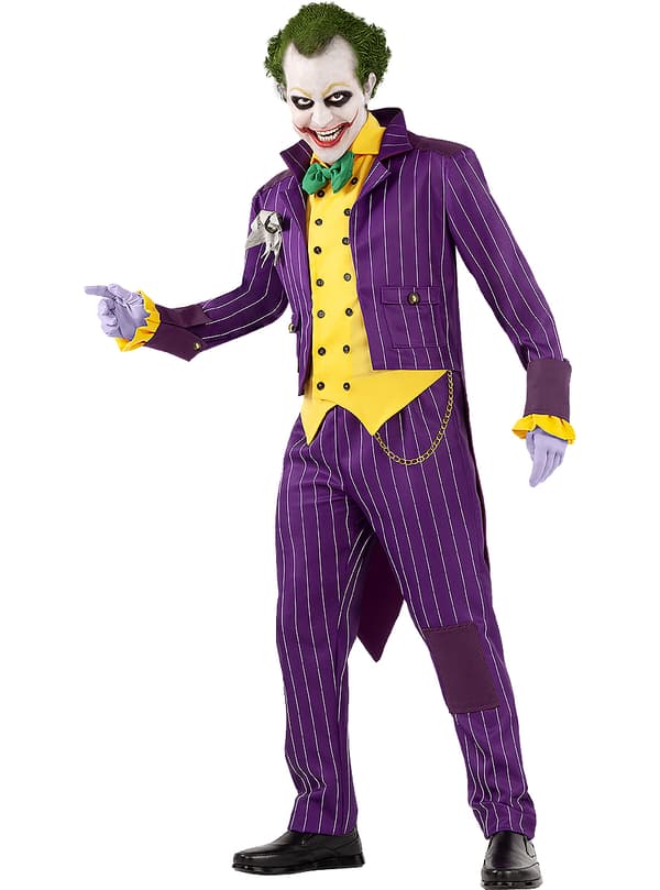 Funidelia | Joker kostume - Arkham City OFFICIELLE til mænd ▶ Superhelte, DC Comics, Skurke L
