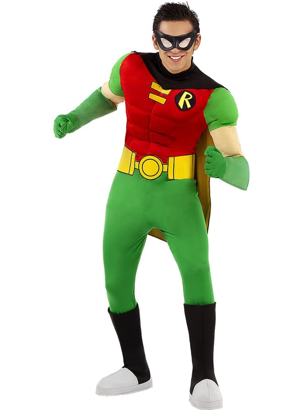 Funidelia | Robin Maskeraddräkt OFFICIELLA för herr ▶ Boy Wonder, Superhjältar, DC Comics