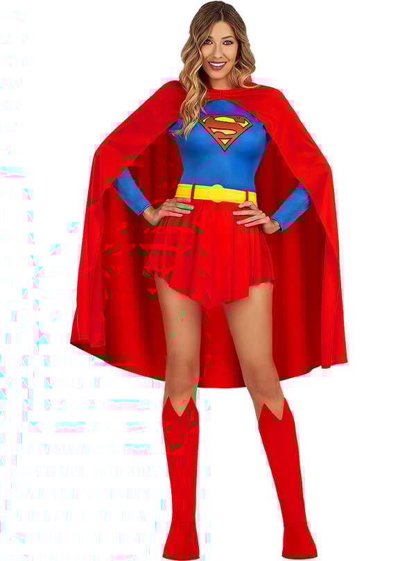 Funidelia | Supertyttö asu VIRALLINEN naisille ▶ Kara Zor-El, Supersankarit, DC Comics L