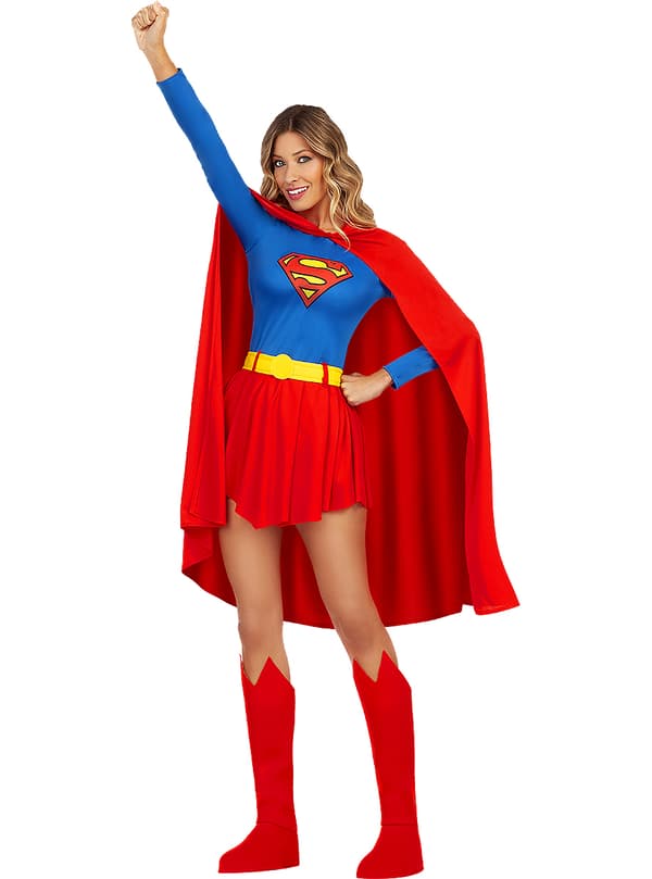 Funidelia | Supergirl kostume OFFICIELLE til kvinder ▶ Kara Zor-El, Superhelte, DC Comics