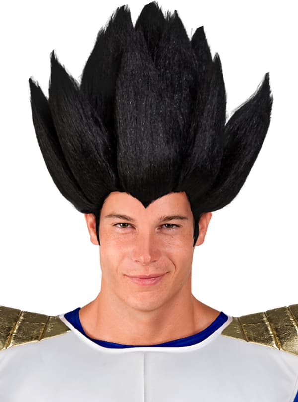 Funidelia | Vegeta Peruk - Dragon Ball OFFICIELLA för herr ▶ Manga, Saiyan, Tecknad - Svart, accessoarer för maskeraddräkter