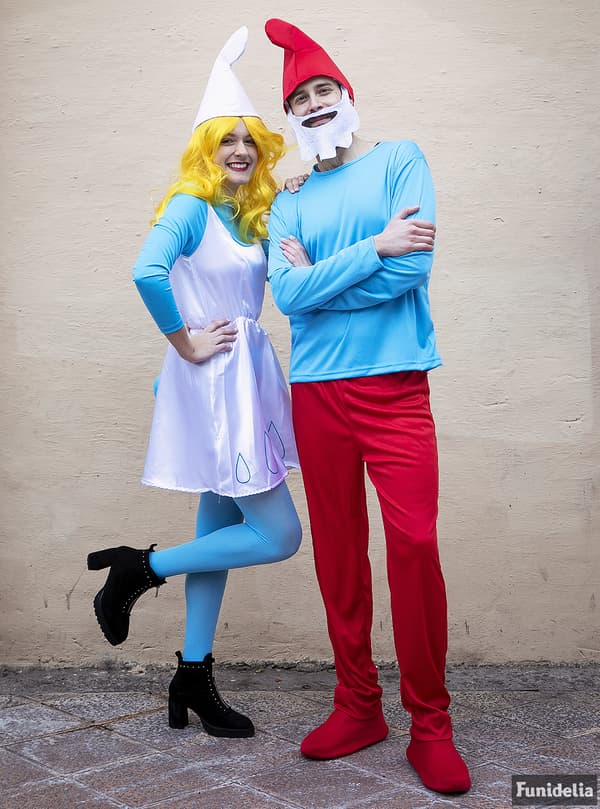 Funidelia | Smurfeline kostyme OFFISIELL til dame ▶ The Smurfs, Tegneserie, Smurfene, Dverge - Blå