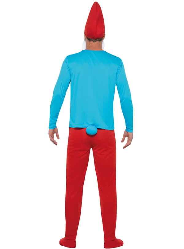 Funidelia | Gammelsmurf Maskeraddräkt OFFICIELLA för herr ▶ The Smurfs, Tecknad, Smurfarna, Dvärg - Röd