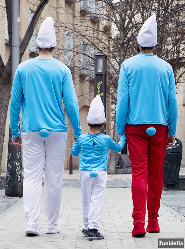 Funidelia | Suursmurffi-asu VIRALLINEN miehille ▶ The Smurfs, Piirretty, Smurffit, Kääpiö - Punainen