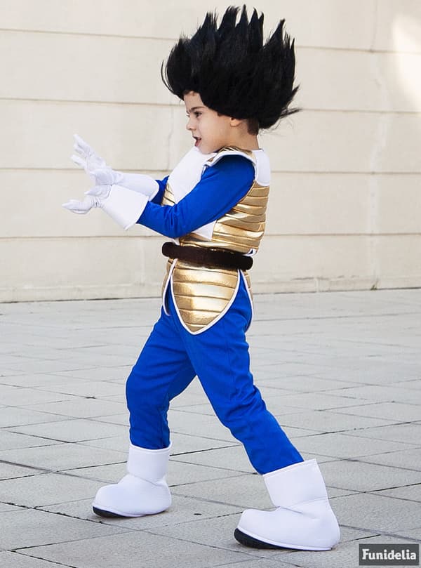Funidelia | Vegeta Kostume - Dragon Ball OFFICIELLE til drenge ▶ Manga, Saiyajin, Tegneserier - Blå