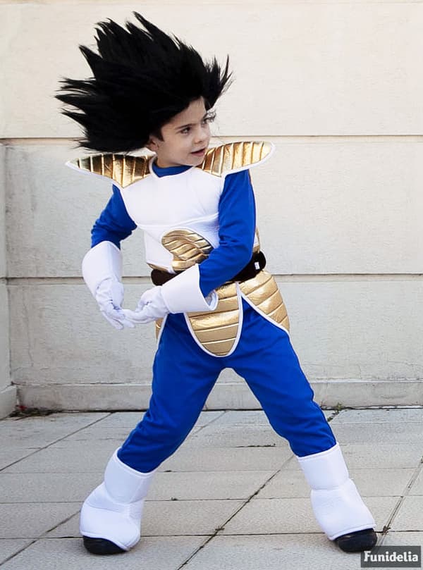 Funidelia | Vegeta Kostume - Dragon Ball OFFICIELLE til drenge ▶ Manga, Saiyajin, Tegneserier - Blå