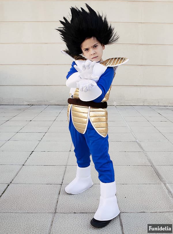 Funidelia | Vegeta Kostume - Dragon Ball OFFICIELLE til drenge ▶ Manga, Saiyajin, Tegneserier - Blå