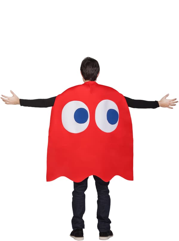Funidelia | Spöket Blinky Maskeraddräkt - Pac-Man OFFICIELLA för dam och herr ▶ Videospel, 80 tals, Arcade - Röd