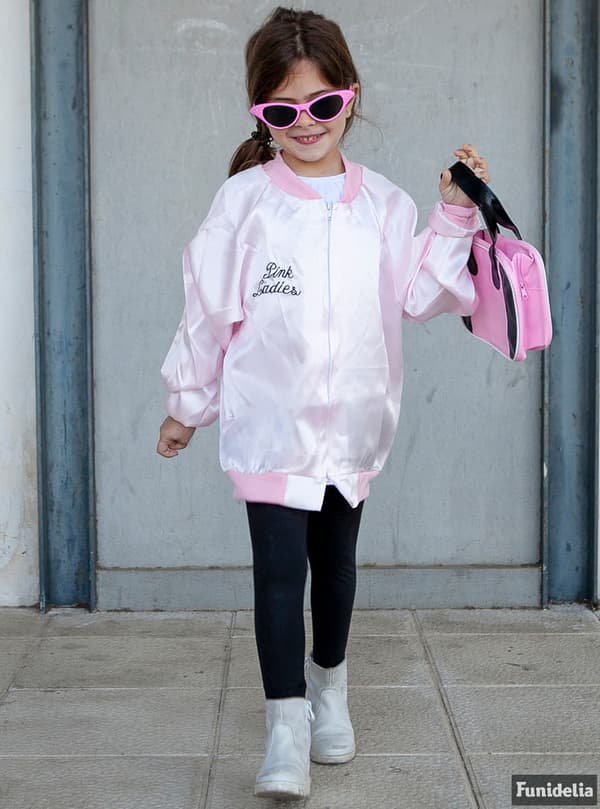 Funidelia | Pink ladies jacka - Grease Maskeraddräkt OFFICIELLA för flicka ▶ 50 tals: Rock & Roll, Sandy, Grease, Filmer & Serier - Rosa