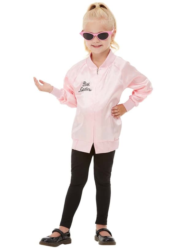 Funidelia | Pink ladies jacka - Grease Maskeraddräkt OFFICIELLA för flicka ▶ 50 tals: Rock & Roll, Sandy, Grease, Filmer & Serier - Rosa