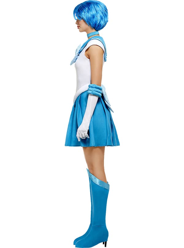 Funidelia | Sailor Mercury Maskeraddräkt - Sailor Moon OFFICIELLA för dam ▶ Anime, Cosplay, Usagi Tsukino, Tecknad - Blå