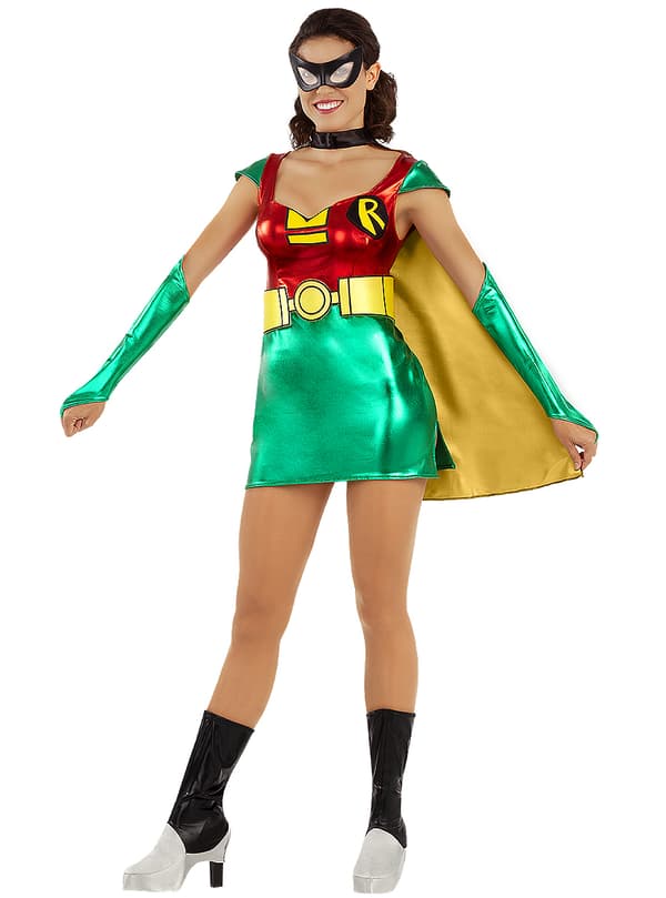 Funidelia | Robin asu VIRALLINEN naisille ▶ Ihmepoika, Supersankarit, DC Comics