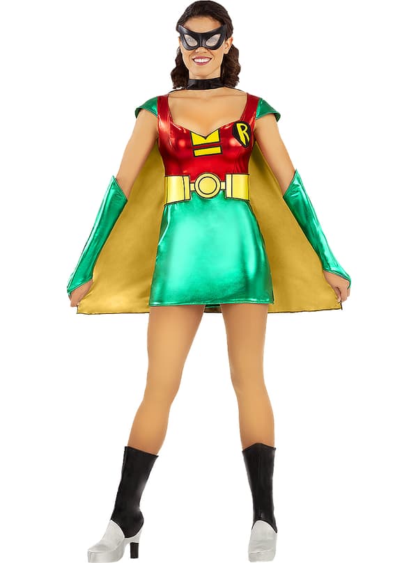 Funidelia | Robin asu VIRALLINEN naisille ▶ Ihmepoika, Supersankarit, DC Comics