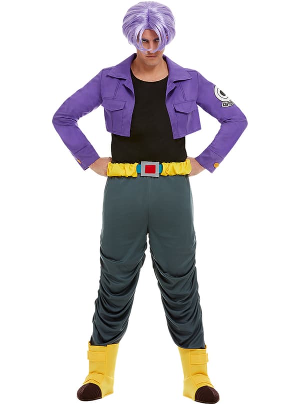 Funidelia | Trunks Kostume - Dragon Ball OFFICIELLE til mænd ▶ Manga, Saiyajin, Tegneserier - Lilla S