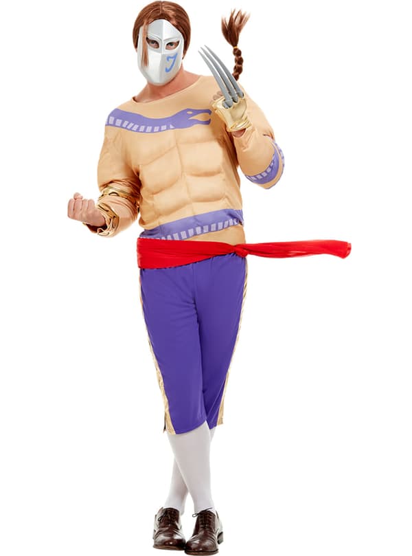 Funidelia | Vega Maskeraddräkt - Street Fighter OFFICIELLA för herr ▶ Videospel, 80 tals, Arcade - Lila S