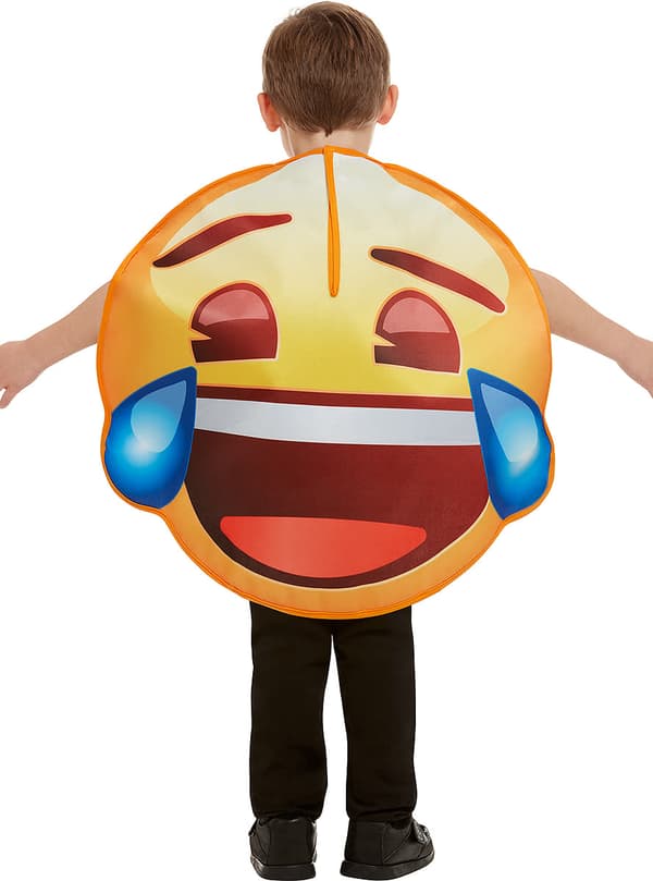 Funidelia | Kyynelehtivä hymy emoji -asu VIRALLINEN tytöille ja pojille ▶ Hymiö, Whatsapp, Omaperäiset ja hauskat - Keltainen