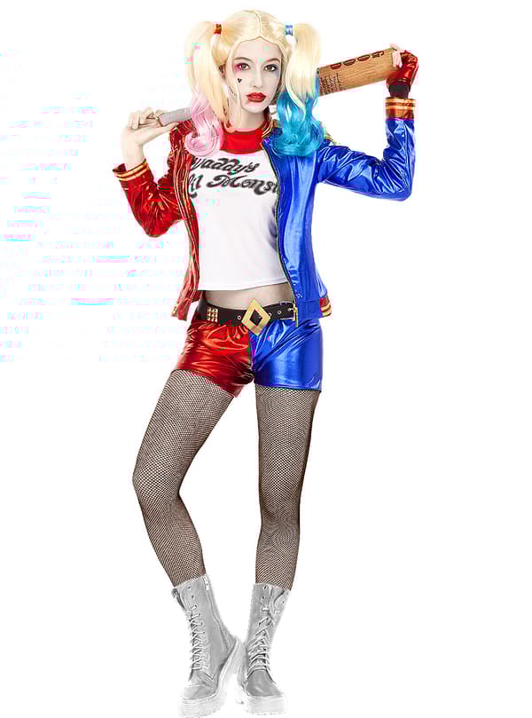 Funidelia | Harley Quinn Maskeraddräkt - Suicide Squad OFFICIELLA för dam ▶ Superhjältar, DC Comics, Suicide Squad, Skurkar - Blå S
