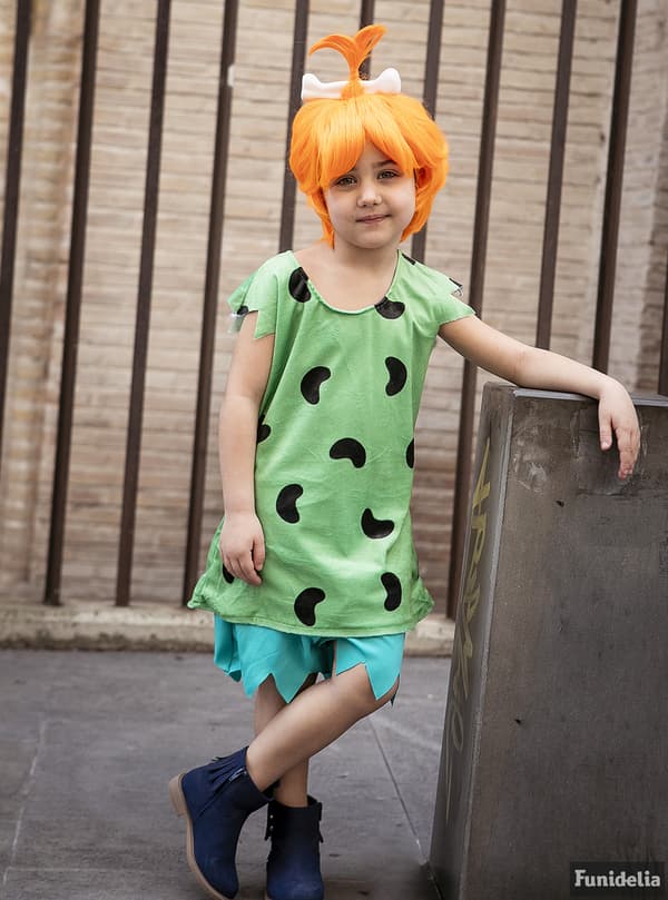Funidelia | Pebbles Maskeraddräkt - Familjen Flinta OFFICIELLA för flicka ▶ The Flintstones, Tecknad, Familjen Flinta, Grottmänniska
