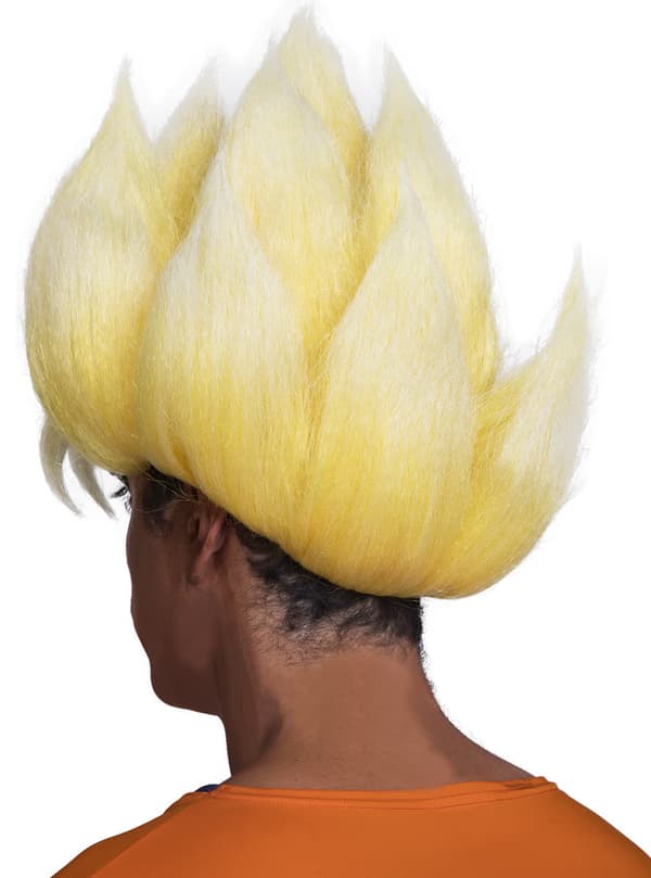 Funidelia | Super Saiyan Peruk - Dragon Ball OFFICIELLA för herr ▶ Manga, Saiyan, Tecknad - Gul, accessoarer för maskeraddräkter