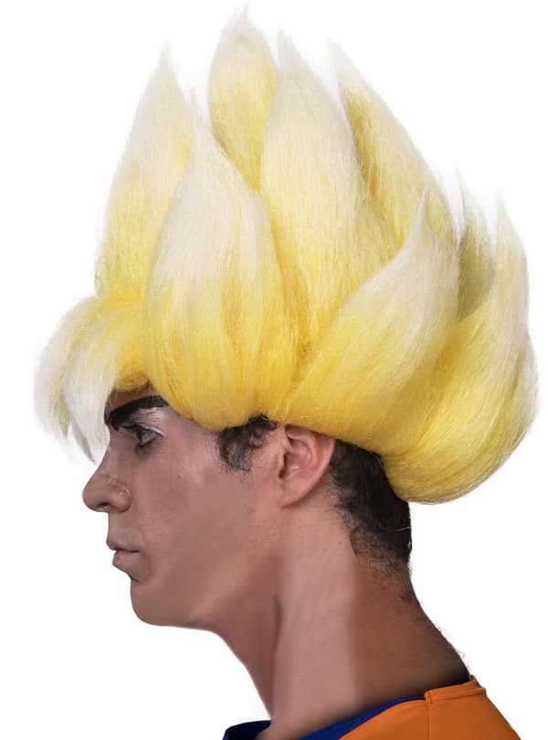 Funidelia | Super Saiyan Peruk - Dragon Ball OFFICIELLA för herr ▶ Manga, Saiyan, Tecknad - Gul, accessoarer för maskeraddräkter