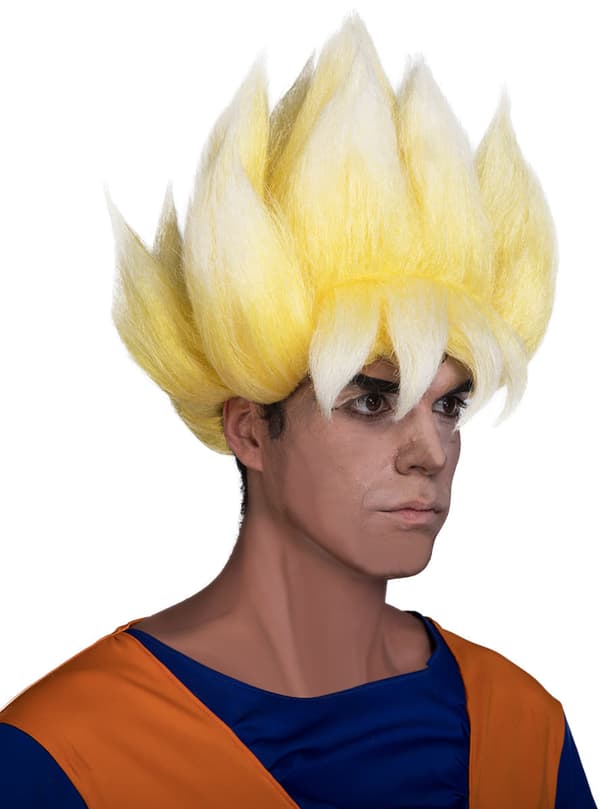 Funidelia | Super Saiyan Peruk - Dragon Ball OFFICIELLA för herr ▶ Manga, Saiyan, Tecknad - Gul, accessoarer för maskeraddräkter
