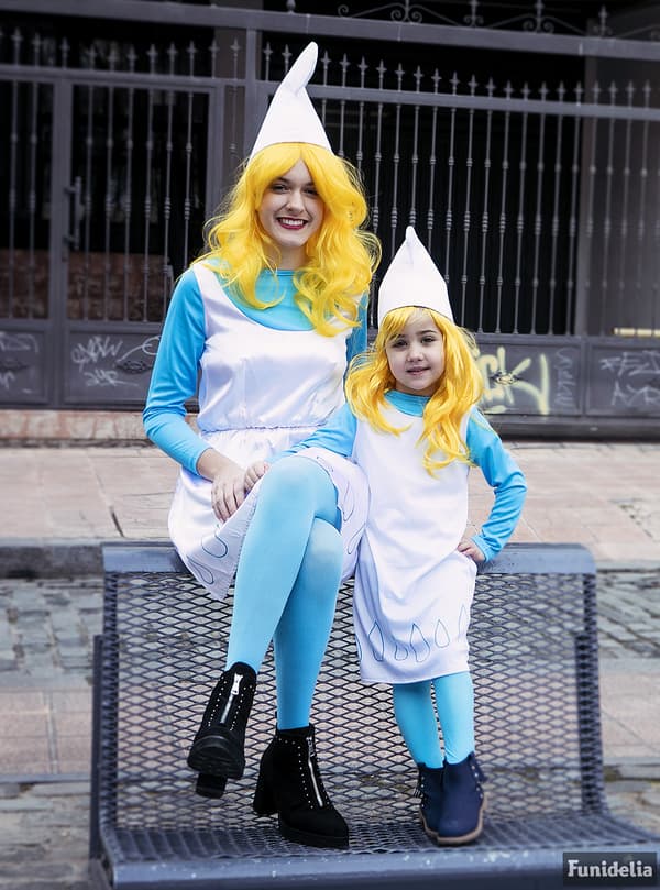 Funidelia | Smurfan Maskeraddräkt OFFICIELLA för flicka ▶ The Smurfs, Tecknad, Smurfarna, Dvärg - Blå