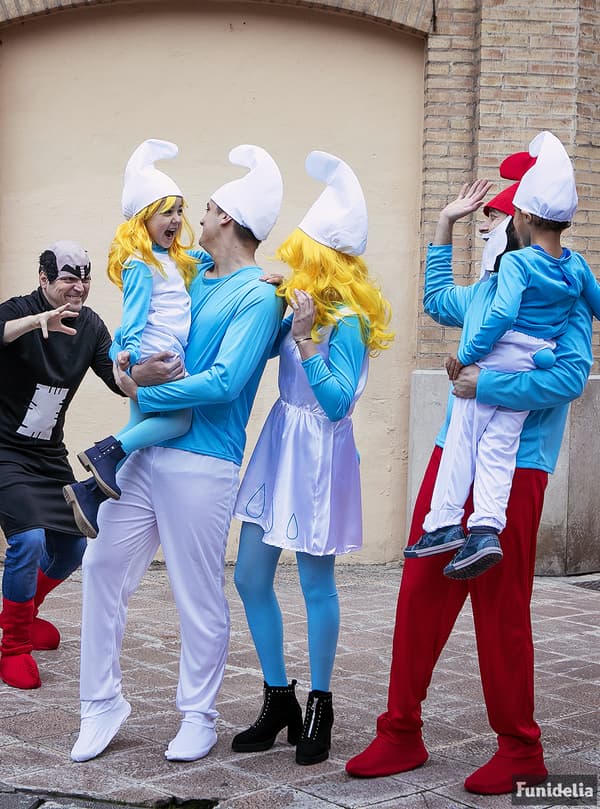 Funidelia | Smurfan Maskeraddräkt OFFICIELLA för flicka ▶ The Smurfs, Tecknad, Smurfarna, Dvärg - Blå