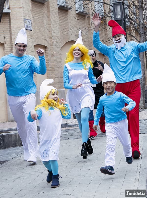Funidelia | Smurfan Maskeraddräkt OFFICIELLA för flicka ▶ The Smurfs, Tecknad, Smurfarna, Dvärg - Blå