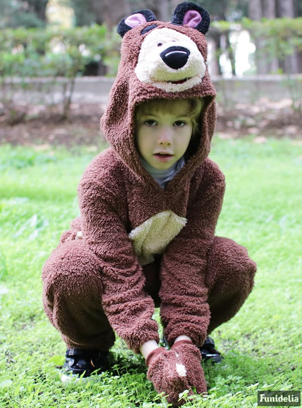 Funidelia | Bjørne Kostume - Masha og bjørnen til drenge ▶ Masha and the Bear, Tegneserier - Brun