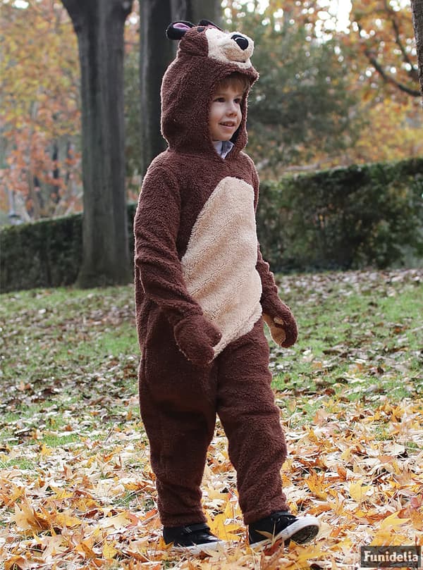 Funidelia | Bjørne Kostume - Masha og bjørnen til drenge ▶ Masha and the Bear, Tegneserier - Brun