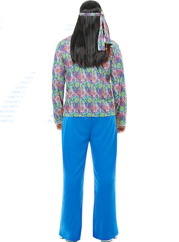 Funidelia | Hippie Maskeraddräkt för herr ▶ 60 tals, Hippie, Flower power, Decennier - Flerfärgad