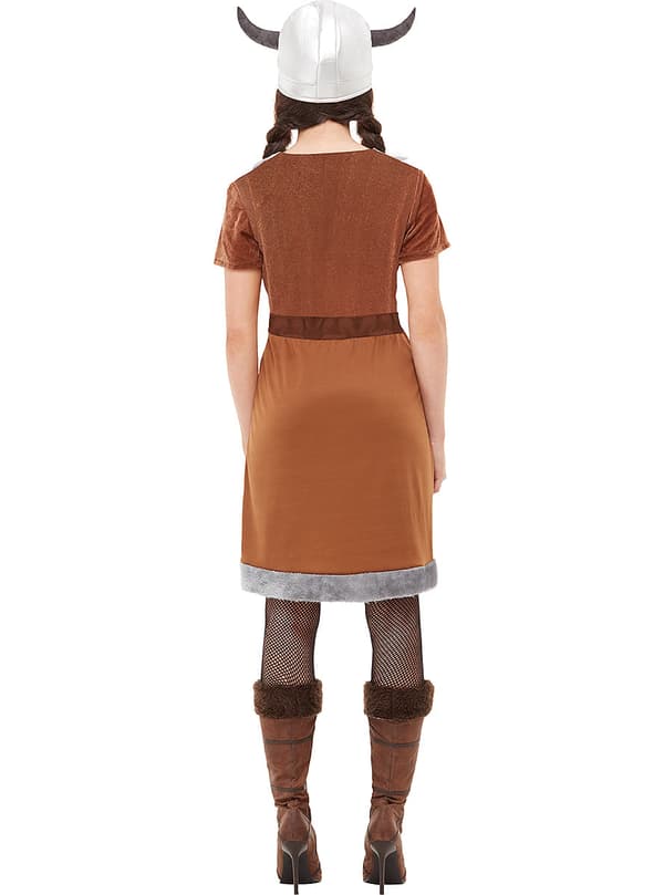 Funidelia | Viking kostume til kvinder ▶ Nordisk, Valkyrier, Barbar, Vikinger - Brun