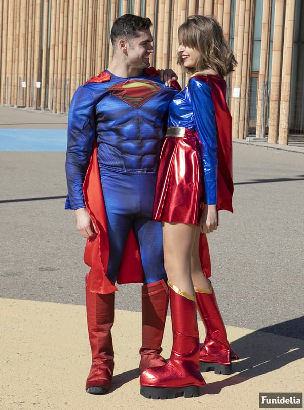 Funidelia | Superman Maskeraddräkt - The Justice League OFFICIELLA för herr ▶ Man of Steel, Superhjältar, DC Comics, Justice League
