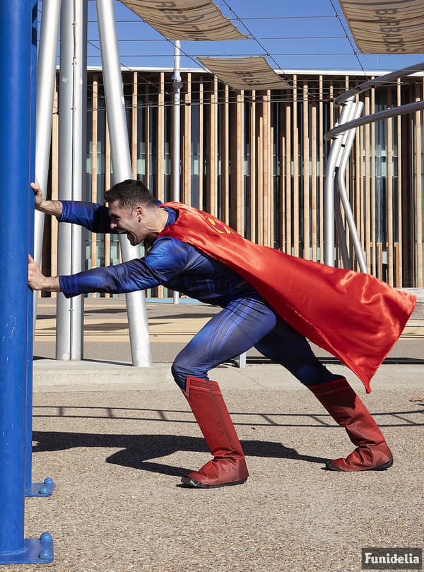Funidelia | Superman Maskeraddräkt - The Justice League OFFICIELLA för herr ▶ Man of Steel, Superhjältar, DC Comics, Justice League