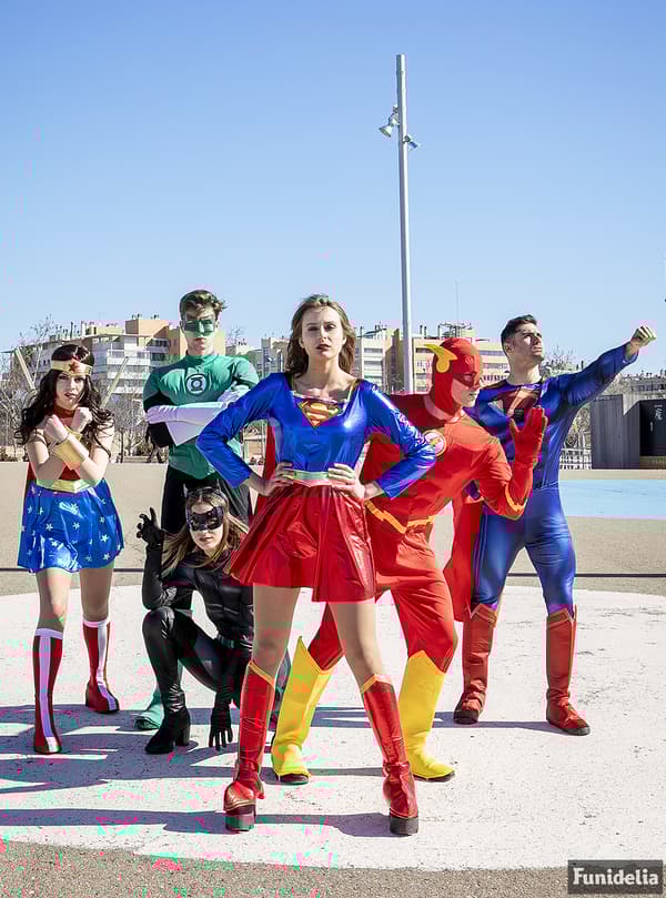 Funidelia | Superman Maskeraddräkt - The Justice League OFFICIELLA för herr ▶ Man of Steel, Superhjältar, DC Comics, Justice League