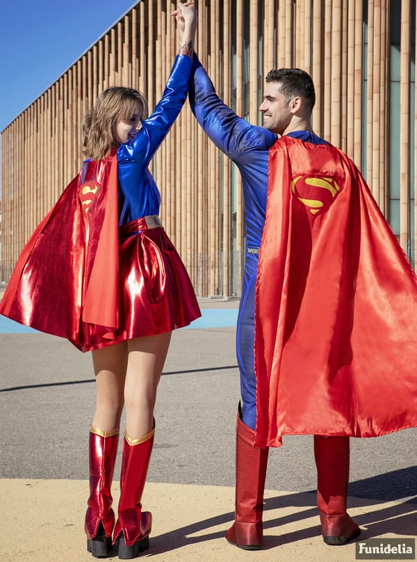 Funidelia | Superman Maskeraddräkt - The Justice League OFFICIELLA för herr ▶ Man of Steel, Superhjältar, DC Comics, Justice League