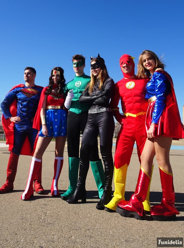 Funidelia | Superman Maskeraddräkt - The Justice League OFFICIELLA för herr ▶ Man of Steel, Superhjältar, DC Comics, Justice League
