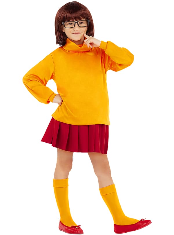 Funidelia | Velma Maskeraddräkt - Scooby Doo OFFICIELLA för flicka ▶ Scooby Doo, Tecknad 3-4 years