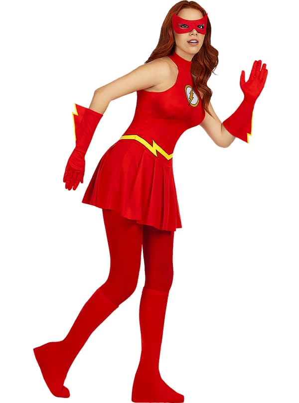 Funidelia | Flash kostume OFFICIELLE til kvinder ▶ Superhelte, DC Comics, Justice League