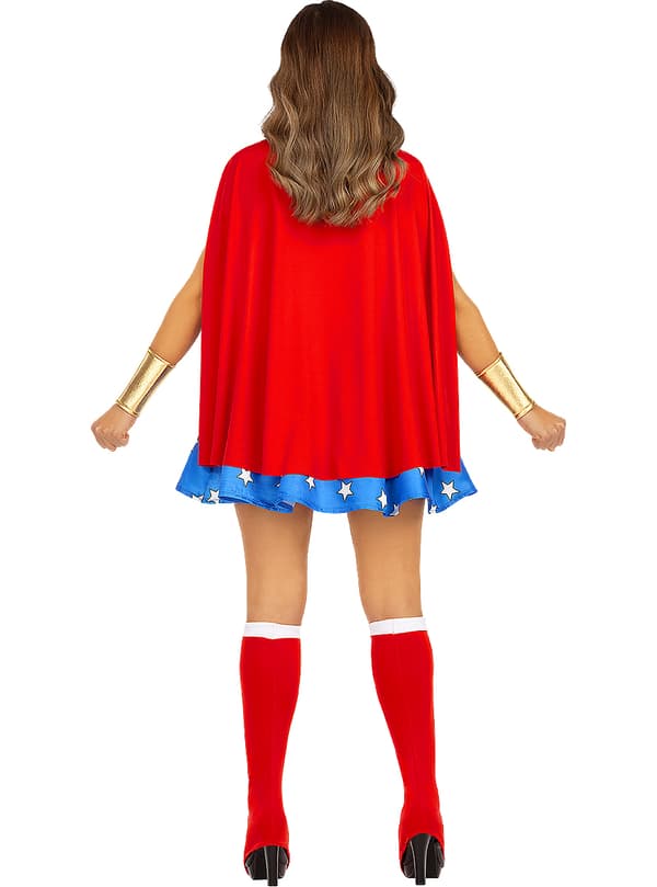 FUNIDELIA Sexig Wonder Woman Maskeraddräkt för dam - Röd