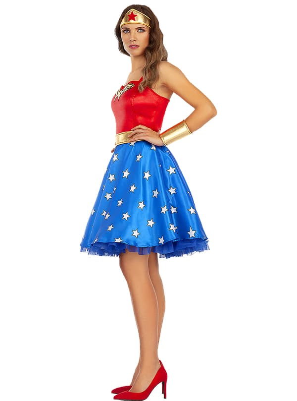Funidelia | Wonder Woman Maskeraddräkt OFFICIELLA för dam ▶ Superhjältar, DC Comics, Justice League