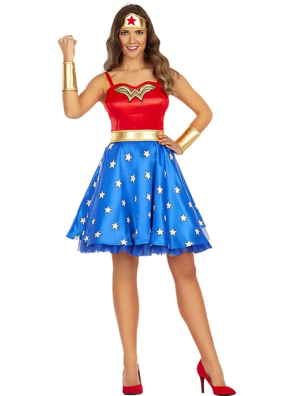Funidelia | Klassisk Wonder Woman Kostyme OFFISIELL til dame ▶ Mirakelkvinnen, Superhelt, DC Comics, Justice League