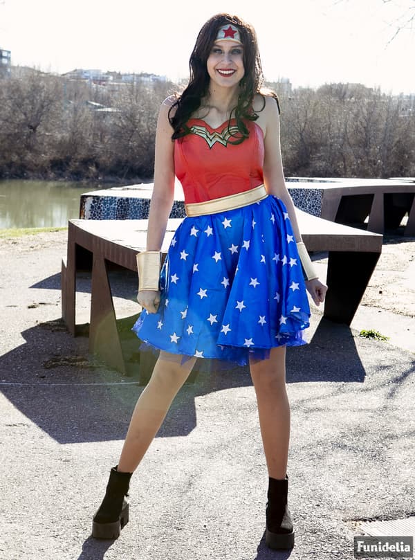 Funidelia | Wonder Woman Maskeraddräkt OFFICIELLA för dam ▶ Superhjältar, DC Comics, Justice League
