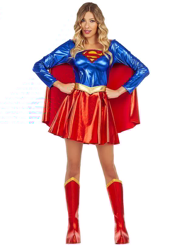 Funidelia | Sexy Supergirl Kostyme OFFISIELL til dame ▶ Kara Zor-El, Superhelt, DC Comics L
